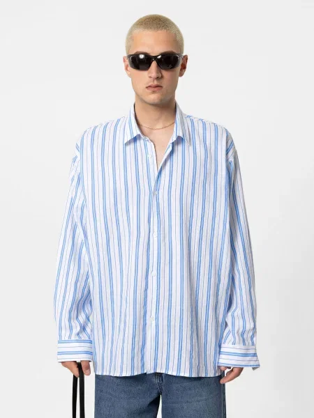 VAMOS CLO Košile Blazing Star modrá bílá