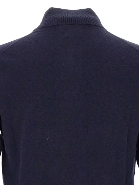 Pulover Sun68 de jumătate de fermoar albastru