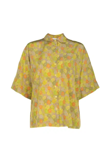 Cămașă Francoise Pinton - Paris cu model floral cu imagine verde