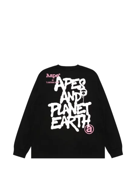 Lung tricou Aape By A Bathing Ape negru