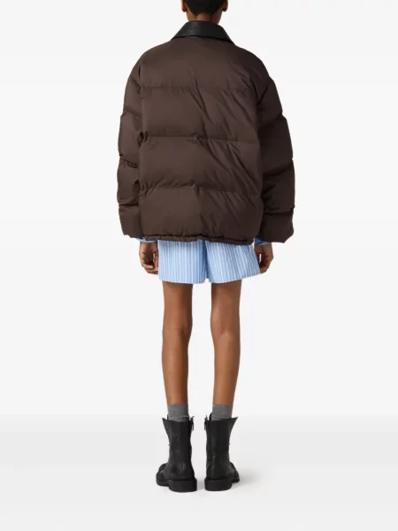 Geanta de piele Miu Miu maro