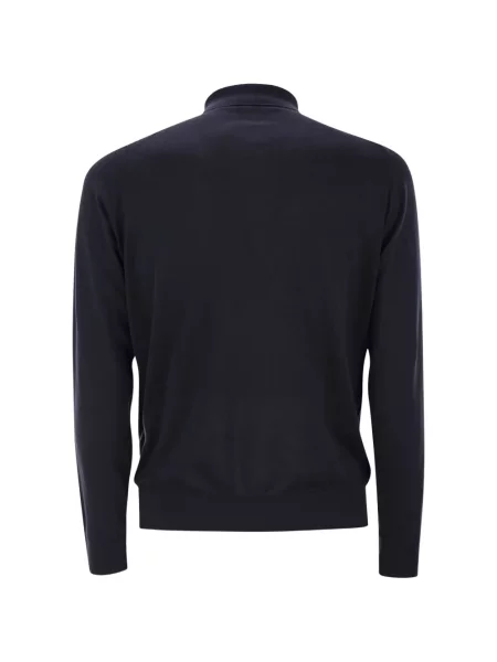 Tricou polo John Smedley albastru