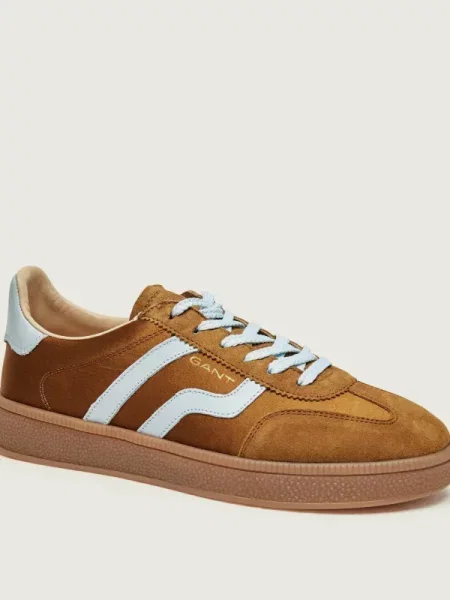 Sneakerși Gant din piele maro