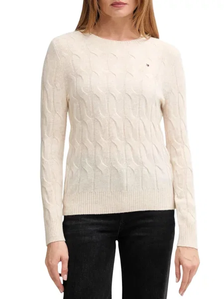 Pulover Tommy Hilfiger bež