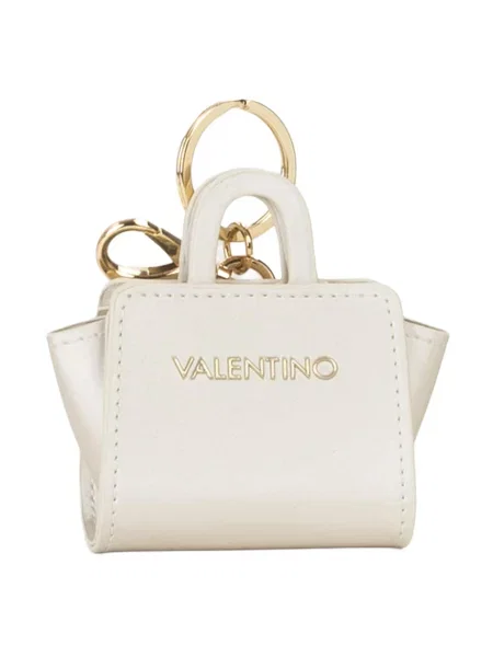 VALENTINO Obesek za ključe biserno bela