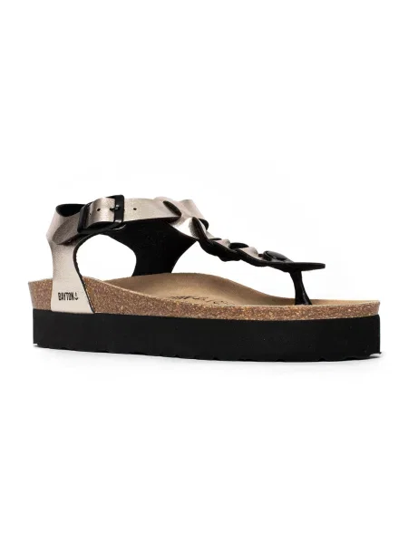 Bayton Flip-flops Badajoz maro / auriu negru