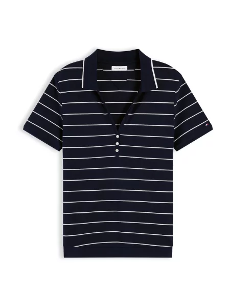 TOMMY HILFIGER Tricou bleumarin alb