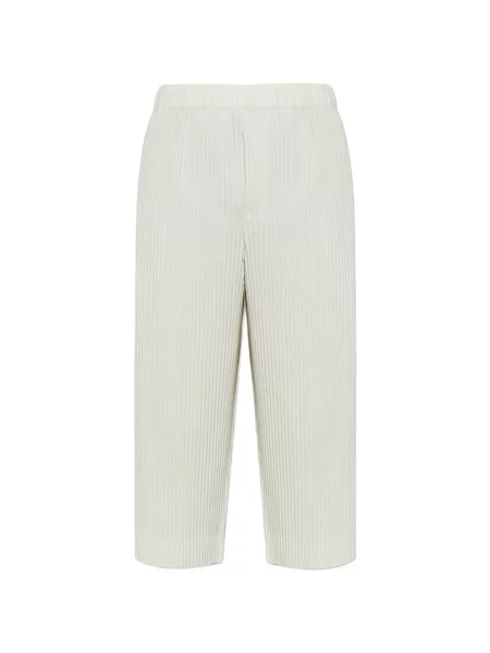 Decupat pantaloni Homme Plisse Issey Miyake alb