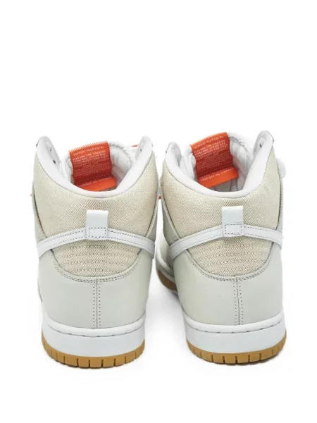 Sneakerși Nike Dunk cu șireturi din piele alb