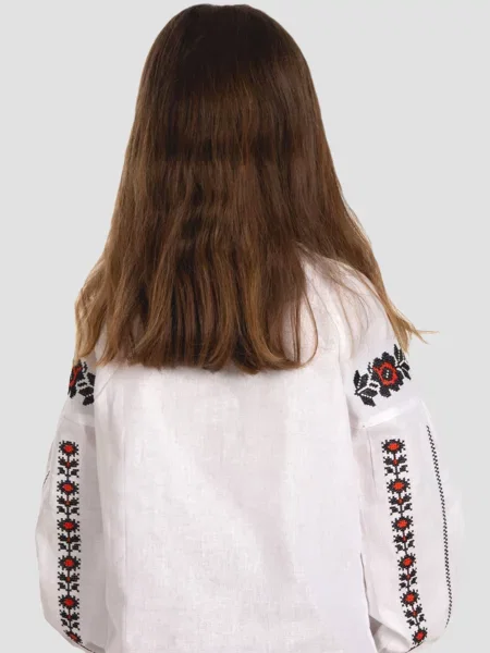 Детская рубашка Folk Moda белая