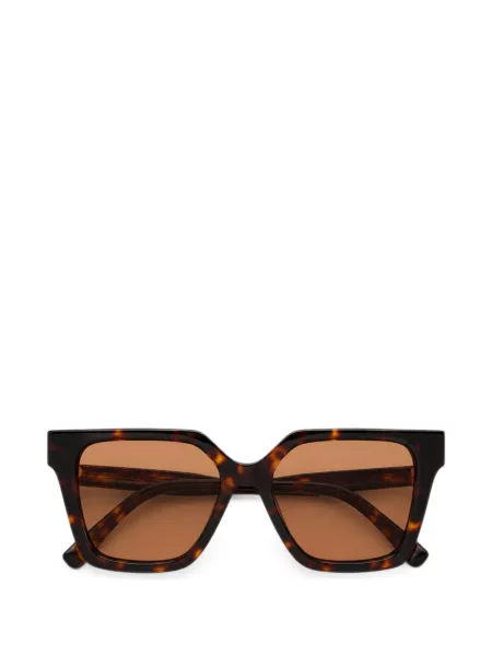 Ochelari de soare Kat Maconie cu imprimeu geometric maro