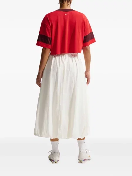 Tricou Nike cu imagine plasă cu talie înaltă albastru