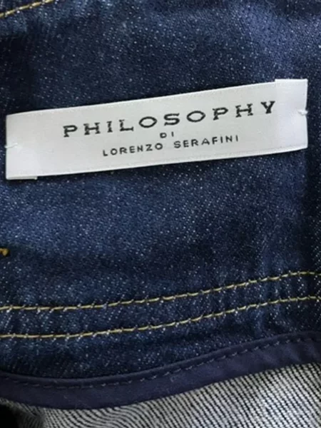 Препасан дънкова пола Philosophy Di Lorenzo Serafini синьо