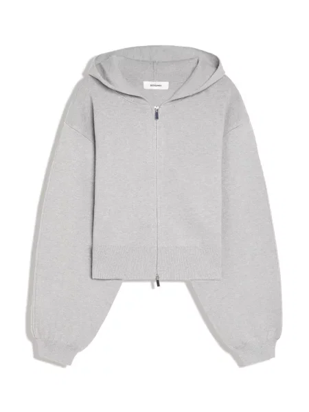 Bershka Geacă tricotată gri
