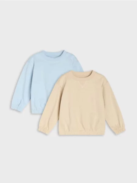 Sinsay mikiny crewneck 2 pack vícebarevná