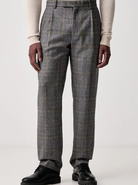 Kenzo pantaloni pentru bărbați din lână gri
