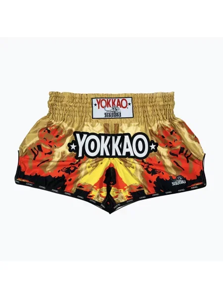 Tréninkové šortky YOKKAO Tiger Family Muay Thai gold