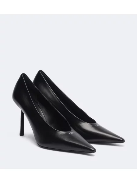 Pantofi cu toc Prada din piele negru