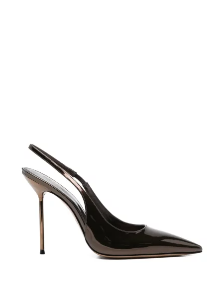 Pantofi cu toc Paris Texas slingback maro
