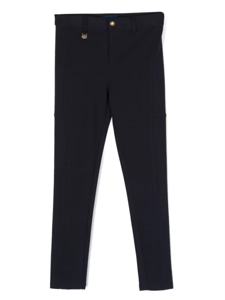 Legginsy dziecięce Polo Ralph Lauren niebieskie