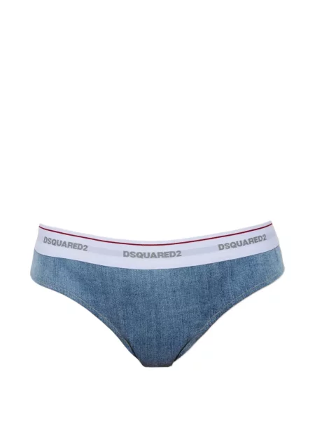 Chiloți briefs Dsquared2 cu autograf albastru