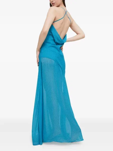 Rochie maxi Trussardi de costum albastru