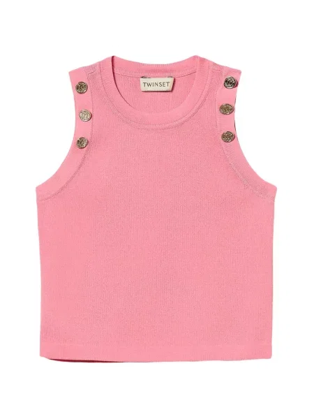 Top dziecięcy Twinset różowy