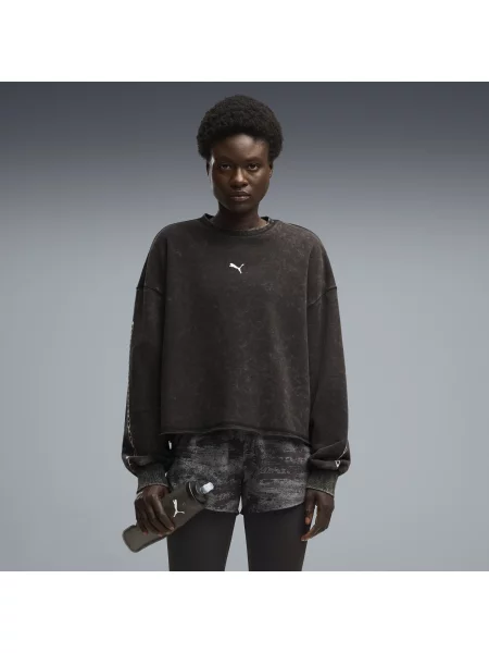 PUMA bluza Run Culture Collective o kroju oversize z grafiką Odzież S czarny