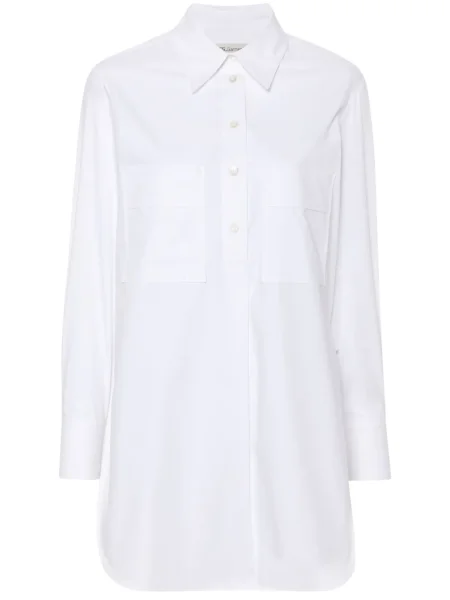 Długa bluzka Modes Garments biała