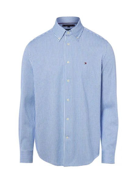 Tommy Hilfiger Koszula Mężczyźni Regular Fit niebieski|biały w S biała