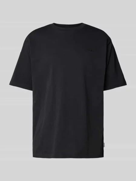 T-shirt z wyhaftowanym logo Mazine czarna