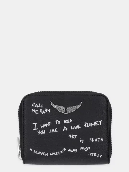 ZADIG&VOLTAIRE portofel de piele negru