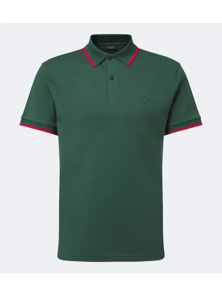 Tricou polo Gucci verde