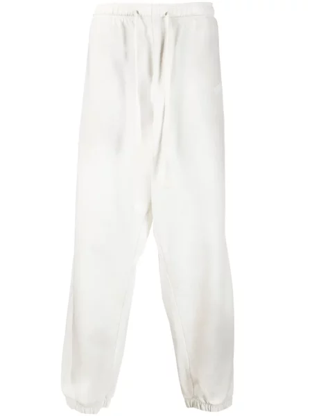 Pantaloni Guess cu imagine alergare alb