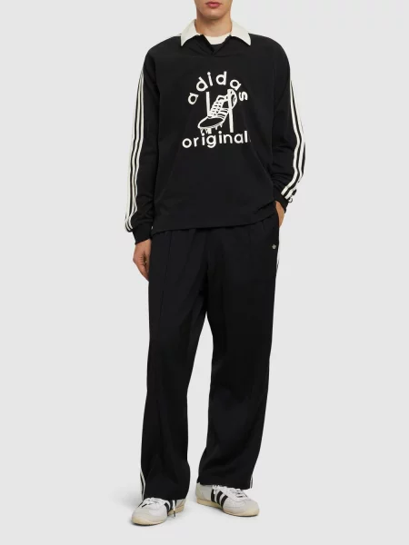 Παντελόνι φόρμας adidas Originals Premium Baggy Track Pant μαύρο
