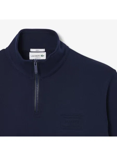 Lacoste Bluza Unisex Half Zip Classic Fit granatowa