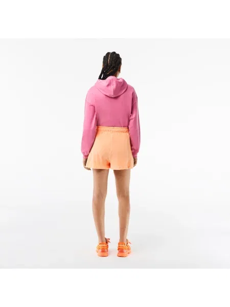 Lacoste Szorty Frotte Z Bawełny Organicznej Lacoste pomarańczowe