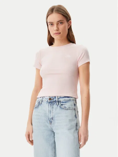 Тениска Guess Jeans розово