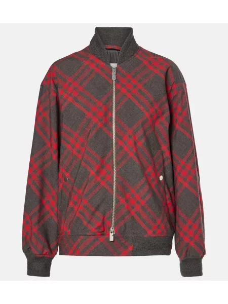 Kurtka bomber Burberry w kratkę
