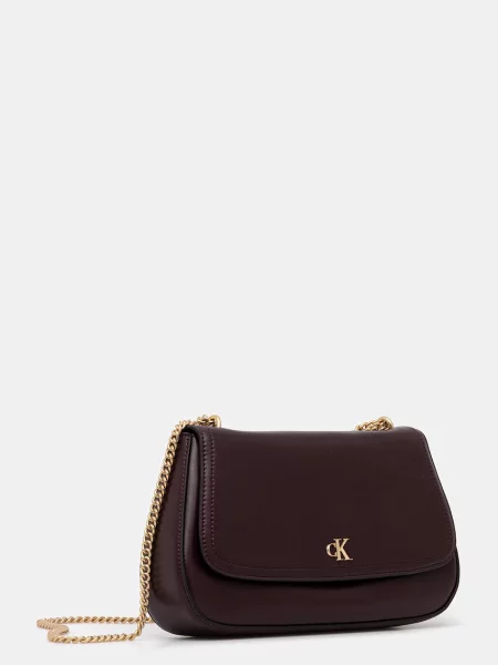 Calvin Klein Geantă Ck Convertible Chain Medium Bag Vișiniu maro