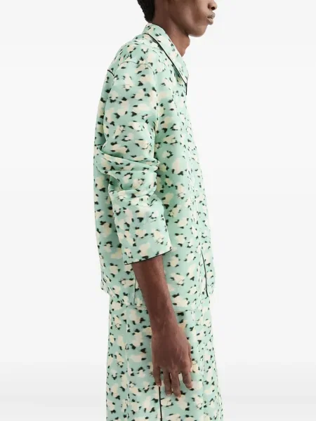 Cămașă Jil Sander cu imagine verde