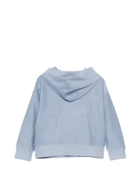 Dětska mikina s kapucí Emporio Armani modrá