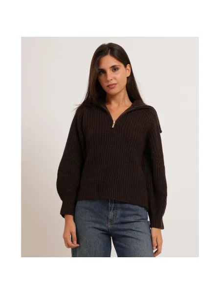 Sweter Armani Exchange wełniany brązowy