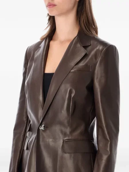 Sacou Ralph Lauren Purple Label din piele violet