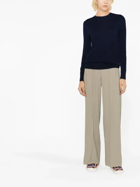 Iš natūralios odos slip on sportbačiai Polo Ralph Lauren apvaliu kaklu balta