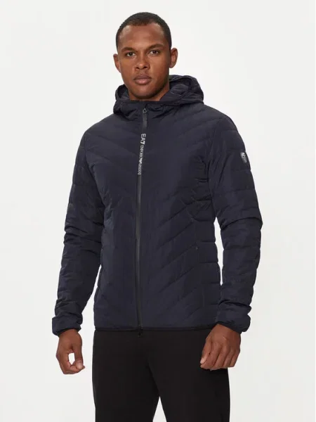 Emporio Armani Geacă din puf Bleumarin