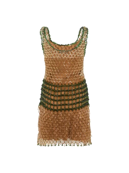 Sukienka Alberta Ferretti beżowa