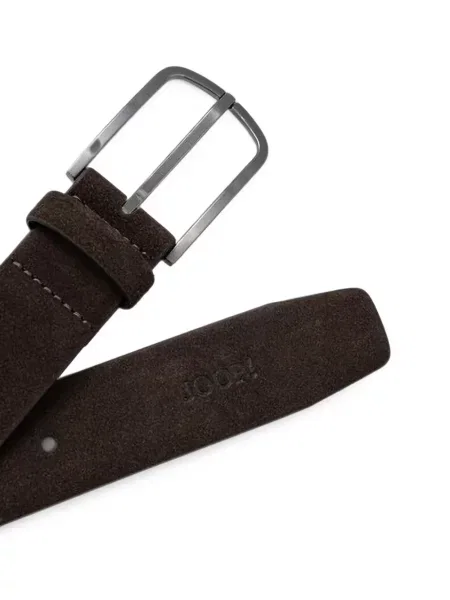 Cu centură curea Joop! din piele de căprioară cu cataramă maro