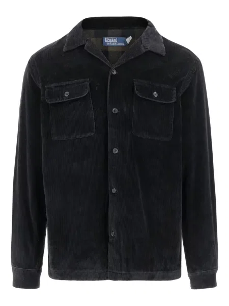 Cămașă Polo Ralph Lauren de catifea cord negru