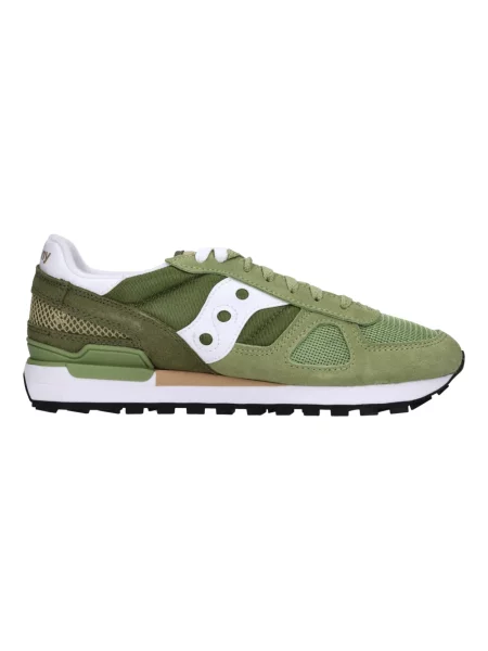Sneakersy Saucony zamszowe zielone